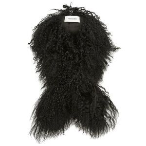 Yves Salomon Women Scarf Long Hair Lamb